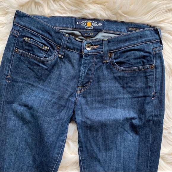 ❤️LUCKY BRAND❤️Charlie Skinny Jean❤️Size 4/27 - Picture 2 of 7